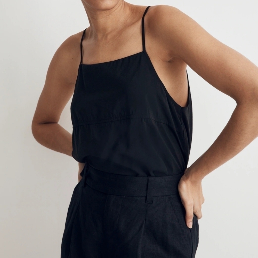 Madewell Square Neck Apron Tank Top Cami Large - Picture 5 of 12
